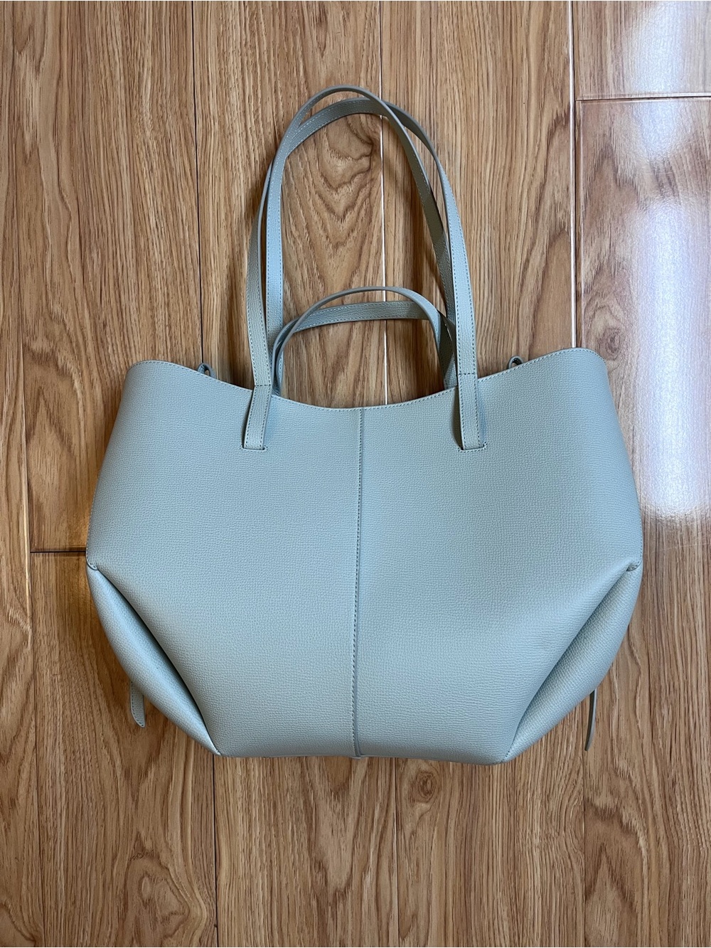 NWT* Polene Cyme Bag L, Textured Seafoam